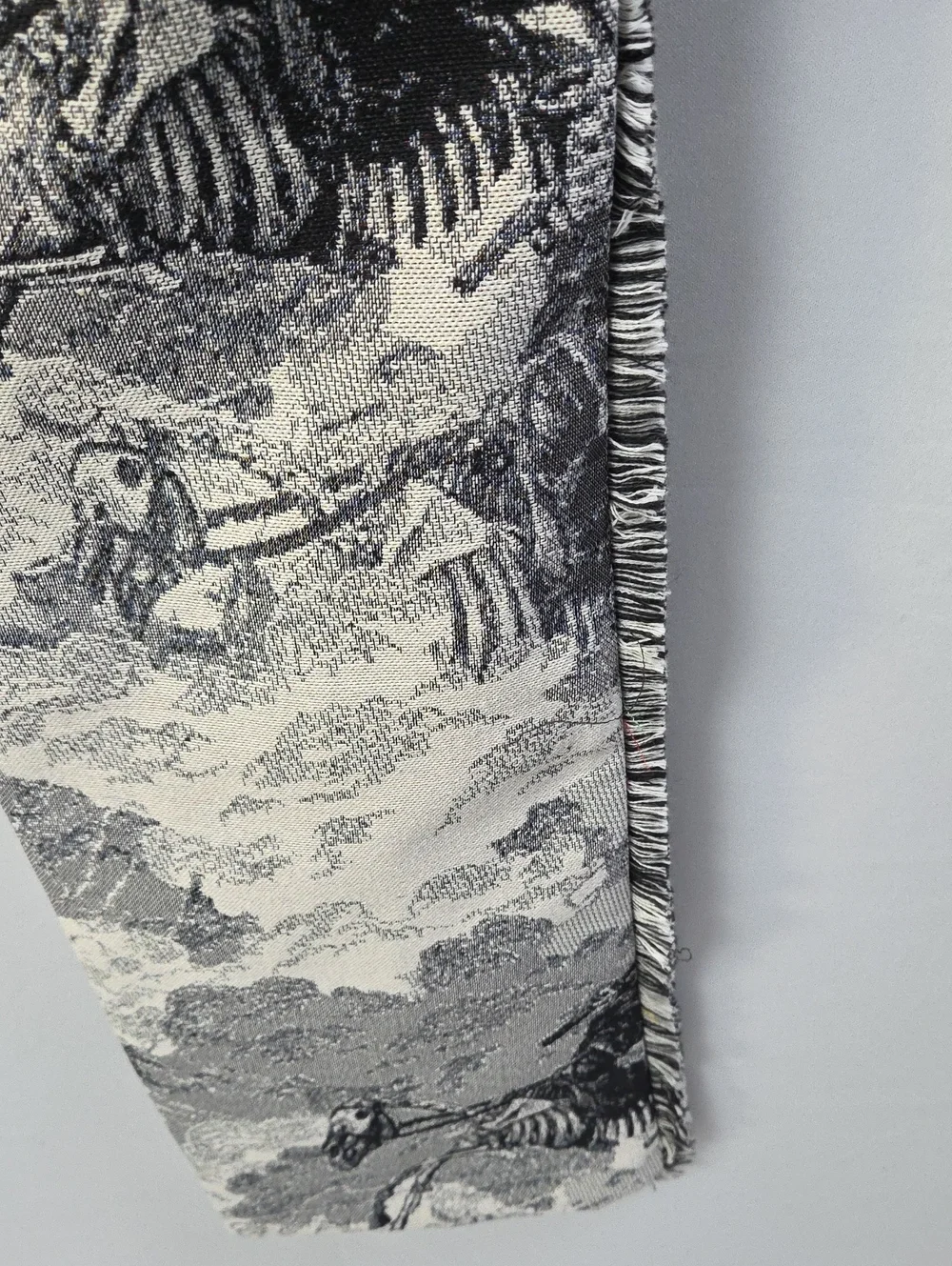 Rebel Vengeance Grim Reaper Skeleton Horse tapestry cargo pants Sz 32/30